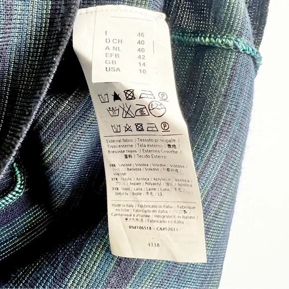 M Missoni Knit Knee Length Skirt Size EUR 46 / US 10 - Picture 8 of 8